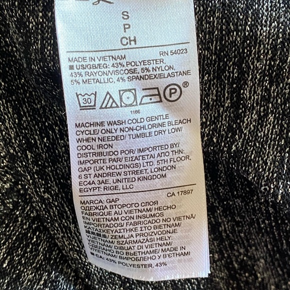 Gap swing dress in metallic silver-black-grey - Picture 7 of 7